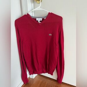 Red Lacoste Men’s Sweater